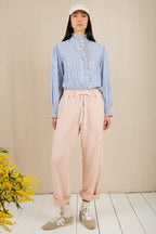 Bonte Noemi Rosewater Pink Garment-Dyed Organic Cotton Sweatpants