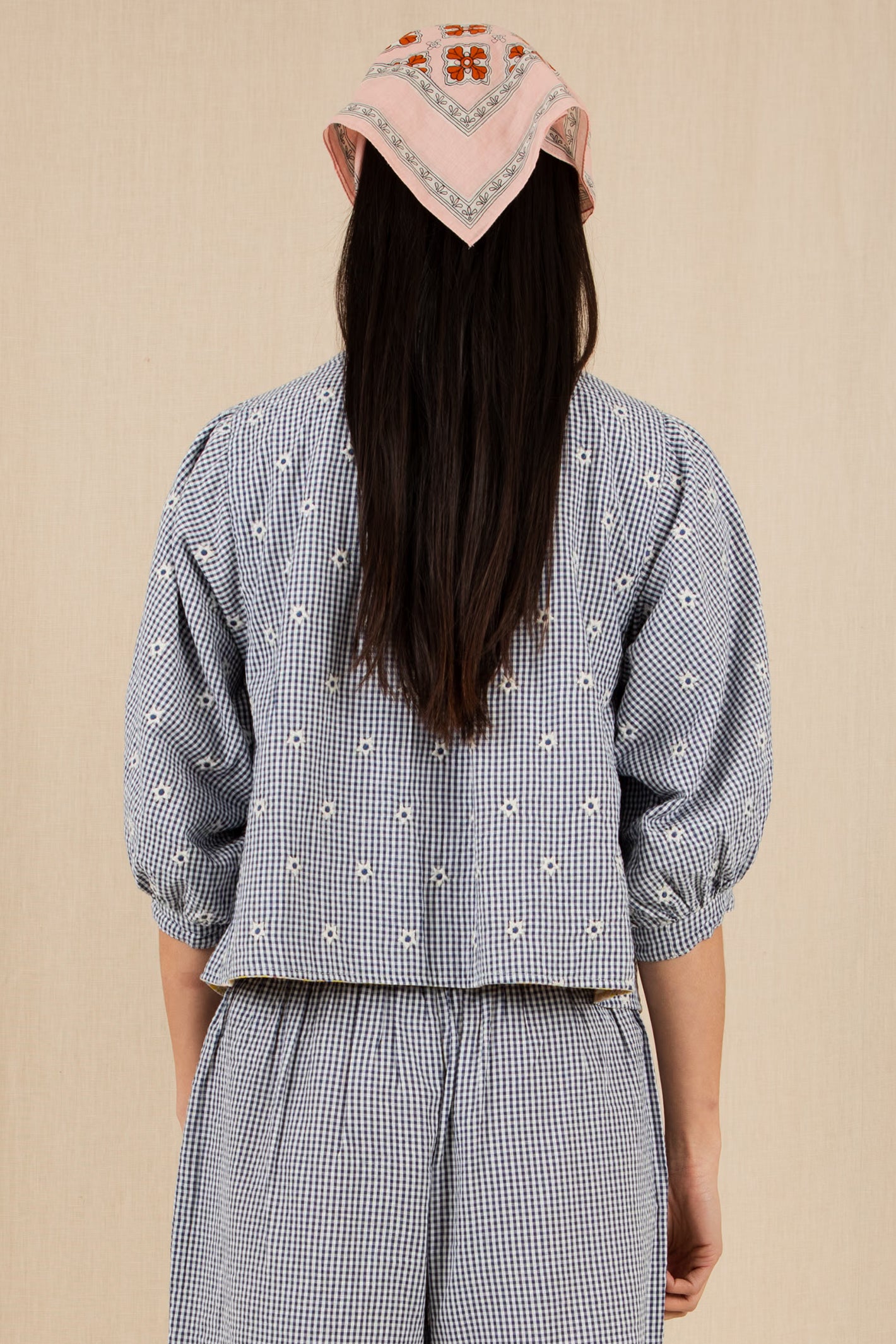 Bonte Vida Navy Lemon Zest Reversibale Organic Cotton Jacket