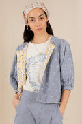 Bonte Vida Navy Lemon Zest Reversibale Organic Cotton Jacket