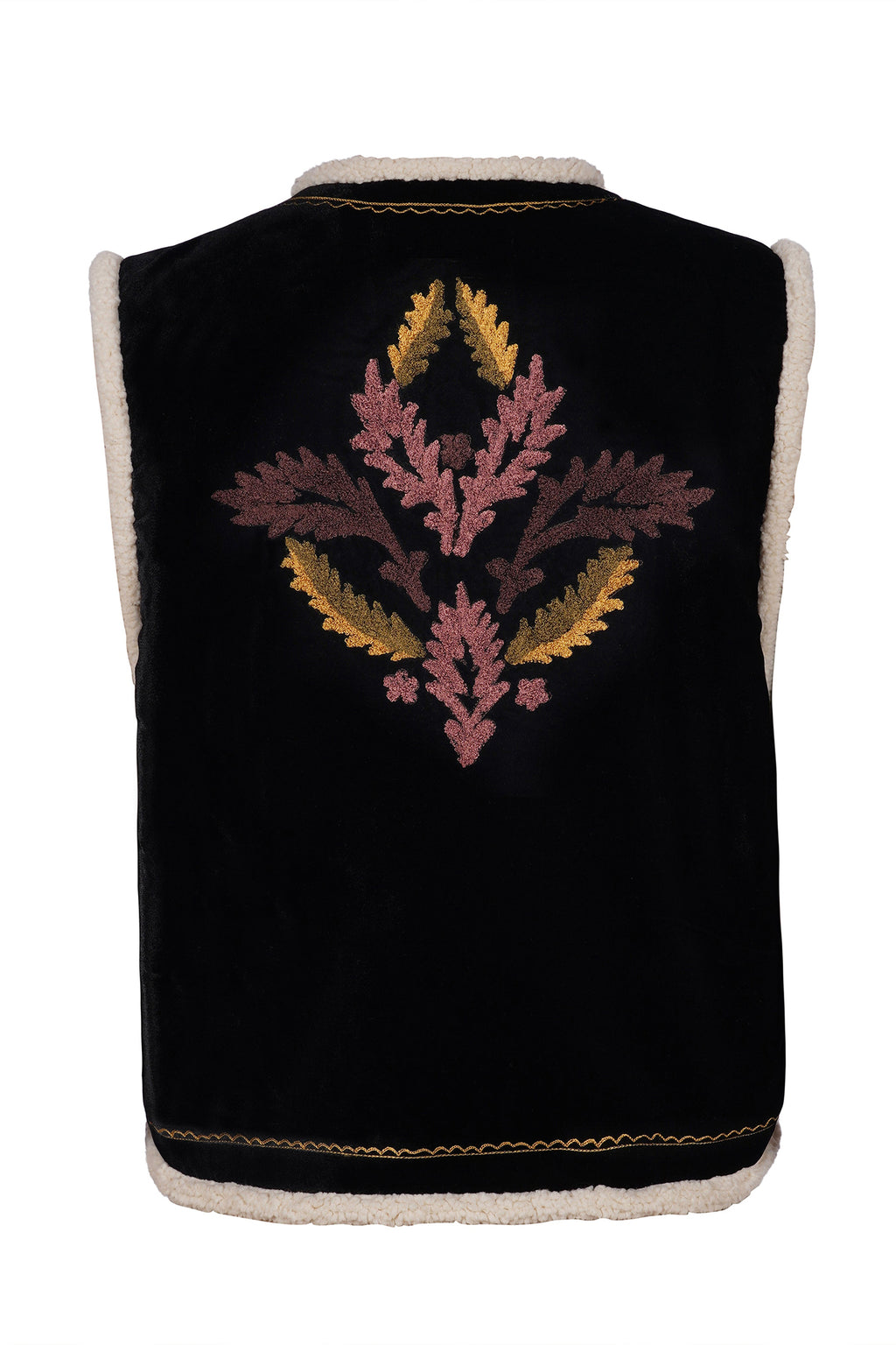 BRDR Celia Noir Black Vest, back packshot
