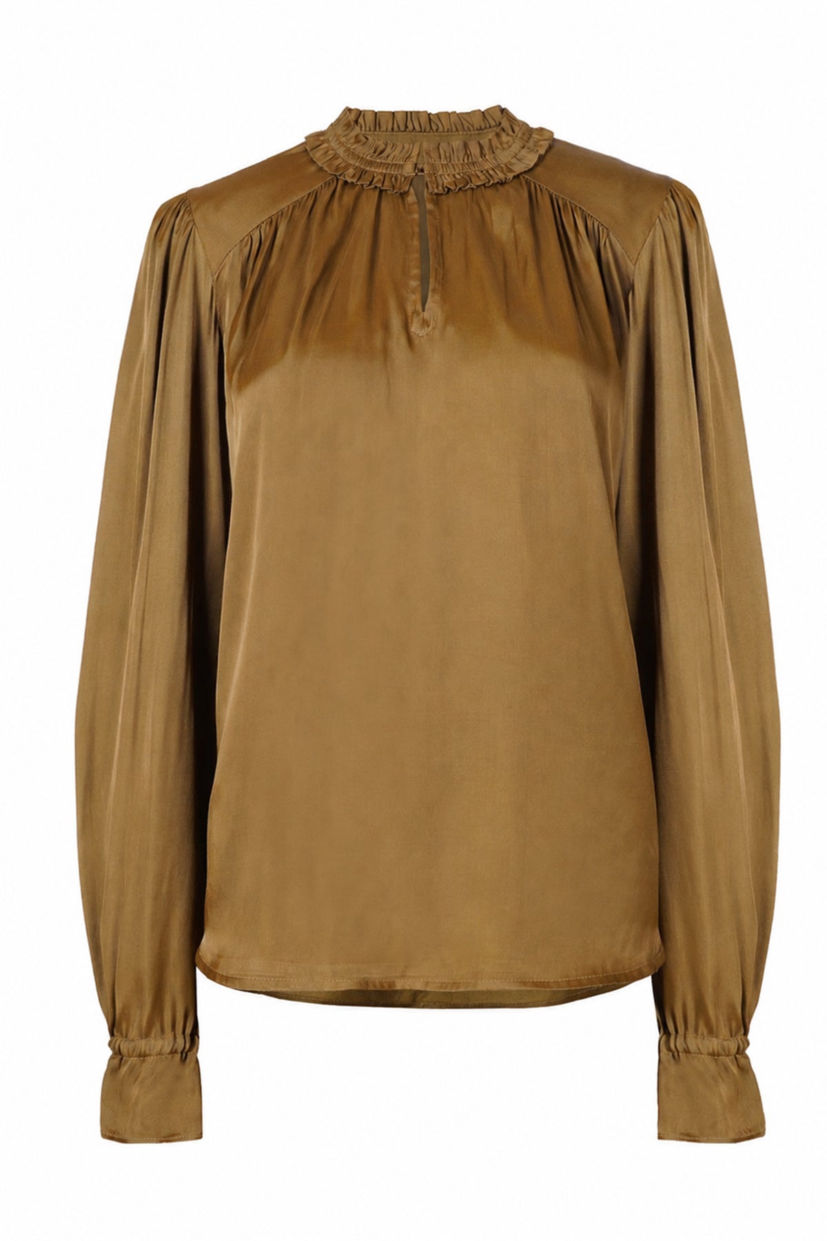 BRDR Live Roasted Olive Green Blouse, packshot