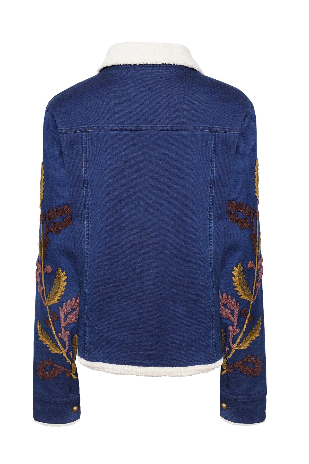 BRDR Raw Dark Indigo Blue Denim Jacket, back packshot