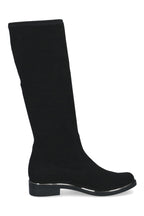 Caprice Black Stretch Knee High Boots 25512, side view