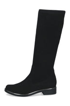 Caprice Black Stretch Knee High Boots 25512, inner side view