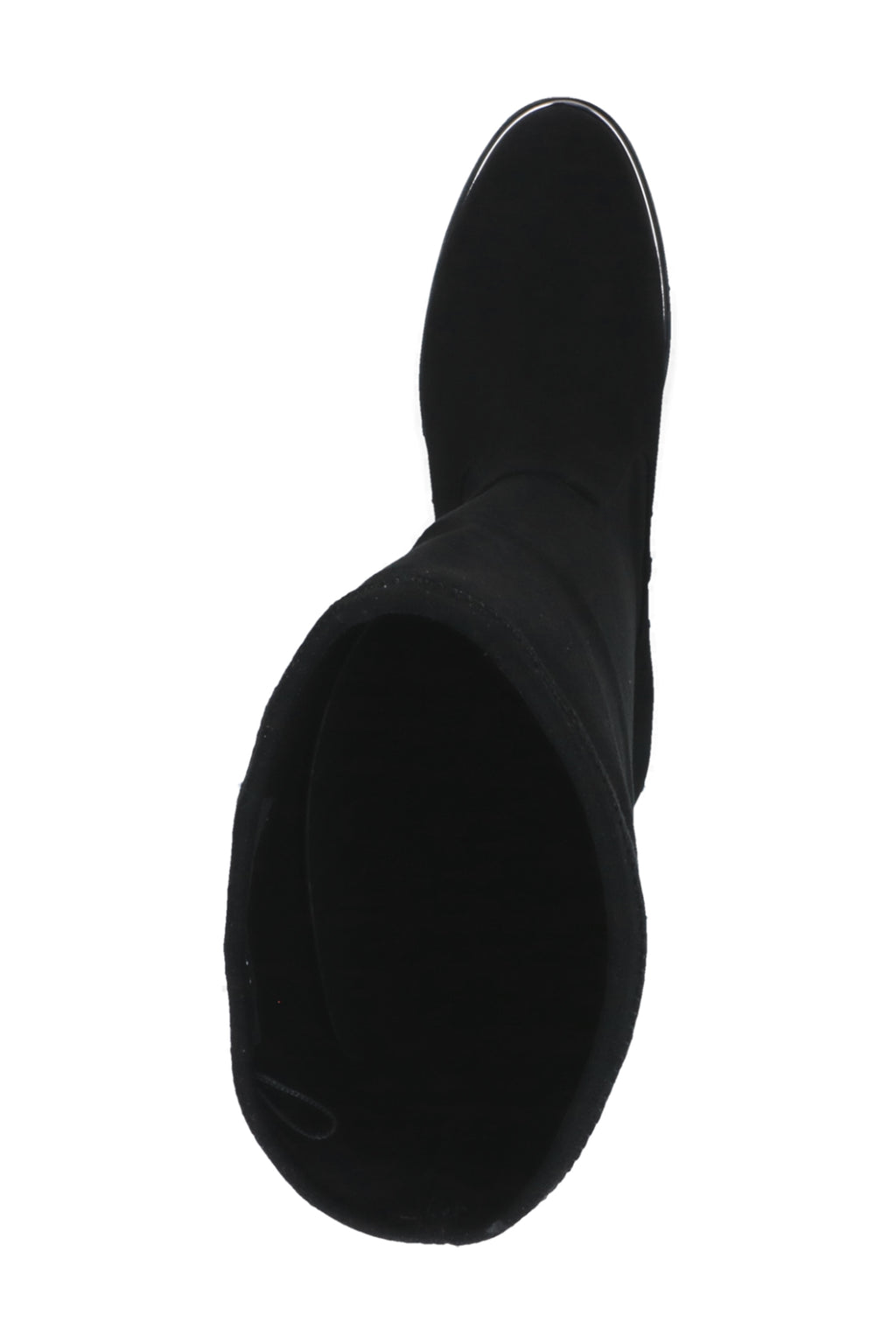 Caprice Black Stretch Knee High Boots 25512, top view