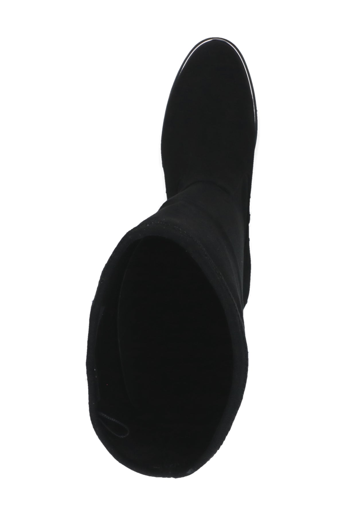 Caprice Black Stretch Knee High Boots 25512, top view
