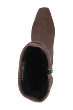 Caprice Café Brown Stretch Slouch Boots 25303, top view