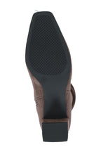 Caprice Café Brown Stretch Slouch Boots 25303, sole view