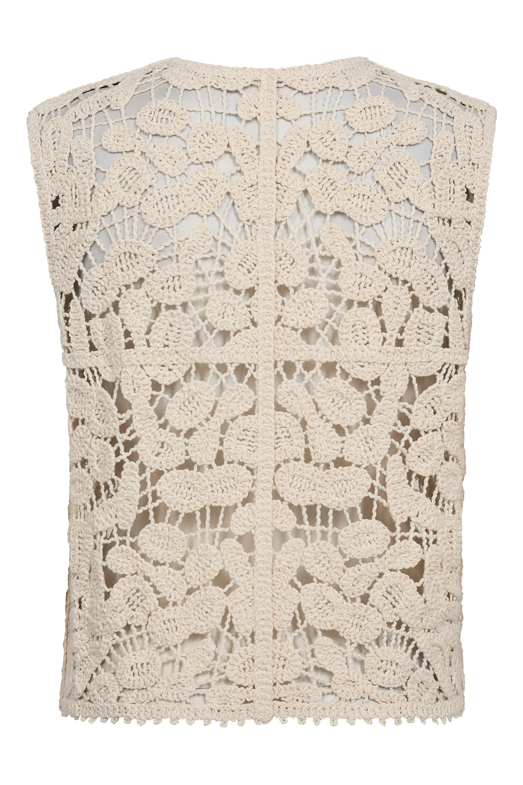 Co'Couture KellyCC Bone Cream Crochet Top 262-45170 199