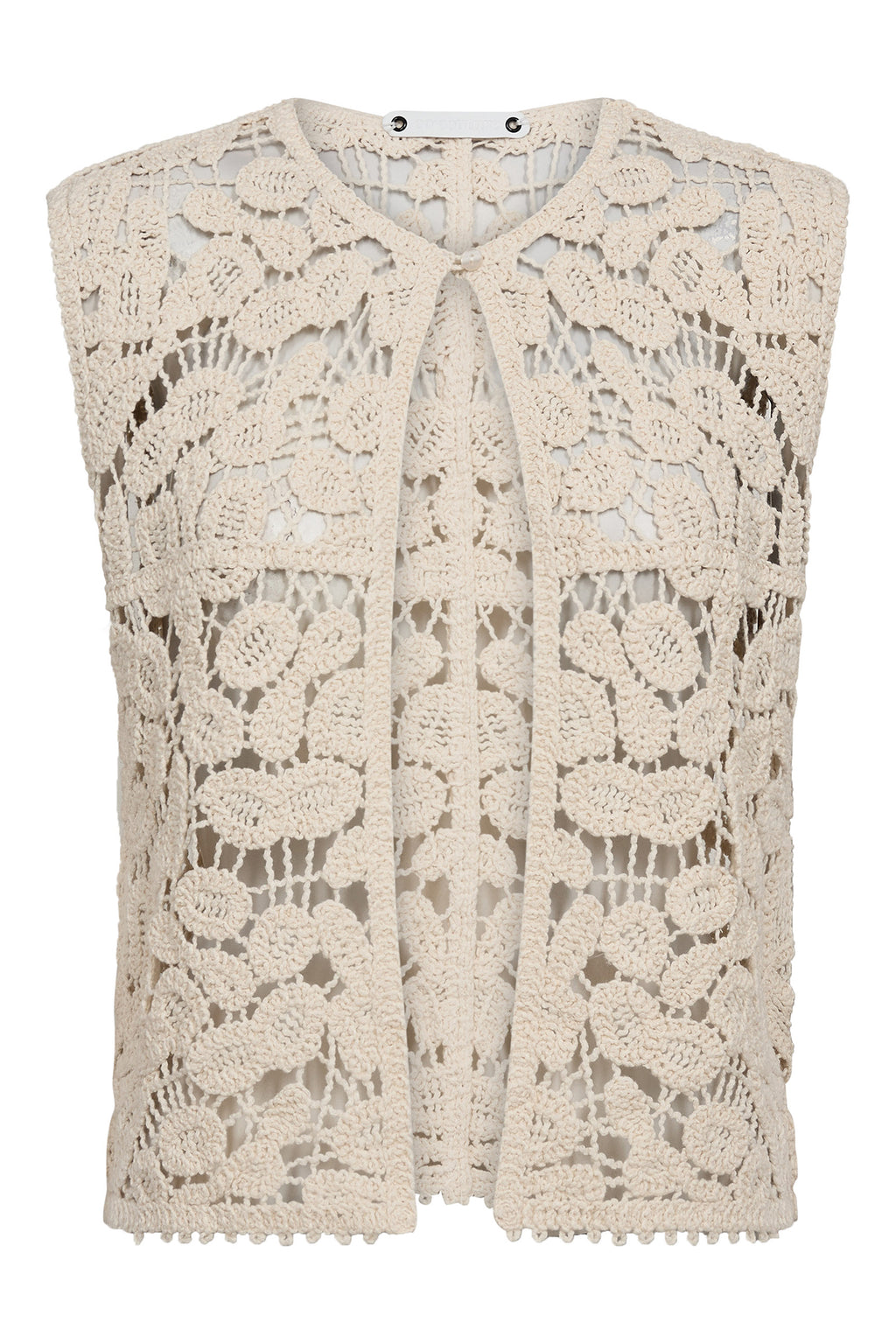 Co'Couture KellyCC Bone Cream Crochet Top 262-45170 199