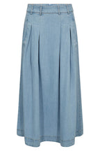 Co'Couture TillyCC Fade Denim Blue Anya Pleat Skirt 262-44017 114