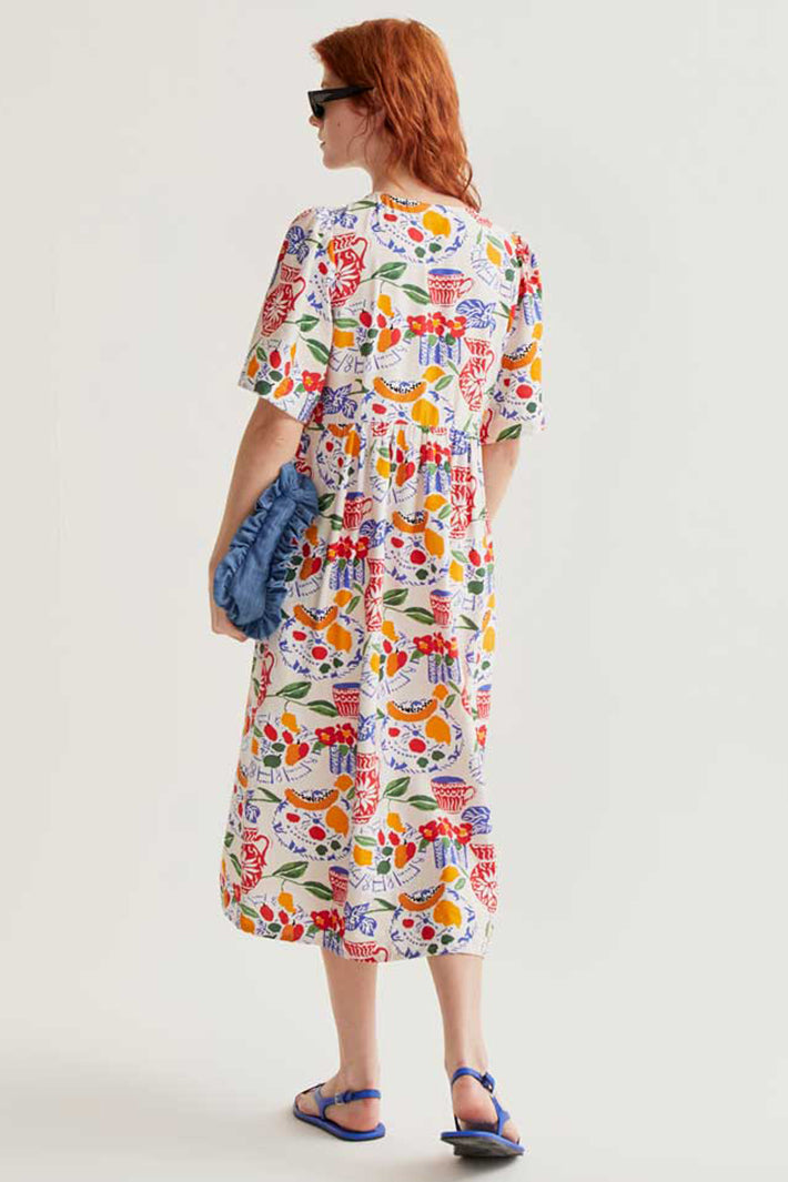 Compania Fantastica 61C 11005 Multicolour Lush Print Midi Dress