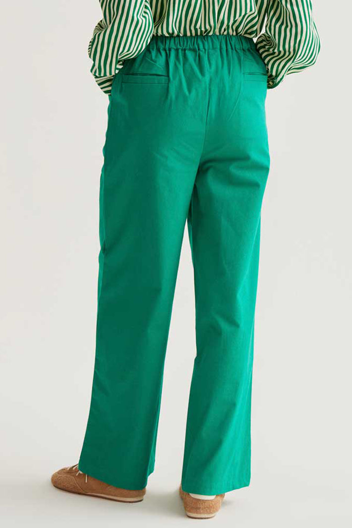 Compania Fantastica 61C 43018 Green Wide Leg Pull-On Trousers