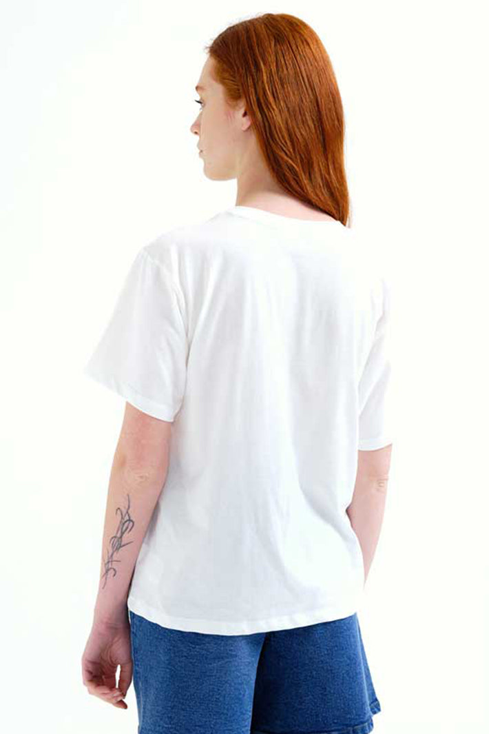 Compania Fantastica 62C 42108 White Palm Mermaid Print T-Shirt