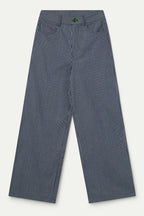 Compania Fantastica Navy Blue Striped Wide Leg Jeans 63C/11013, packshot