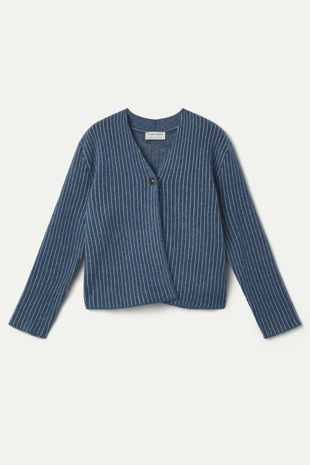 Compania Fantastica Stripes Blue V-Neck Knit Cardigan 63C/10245, packshot