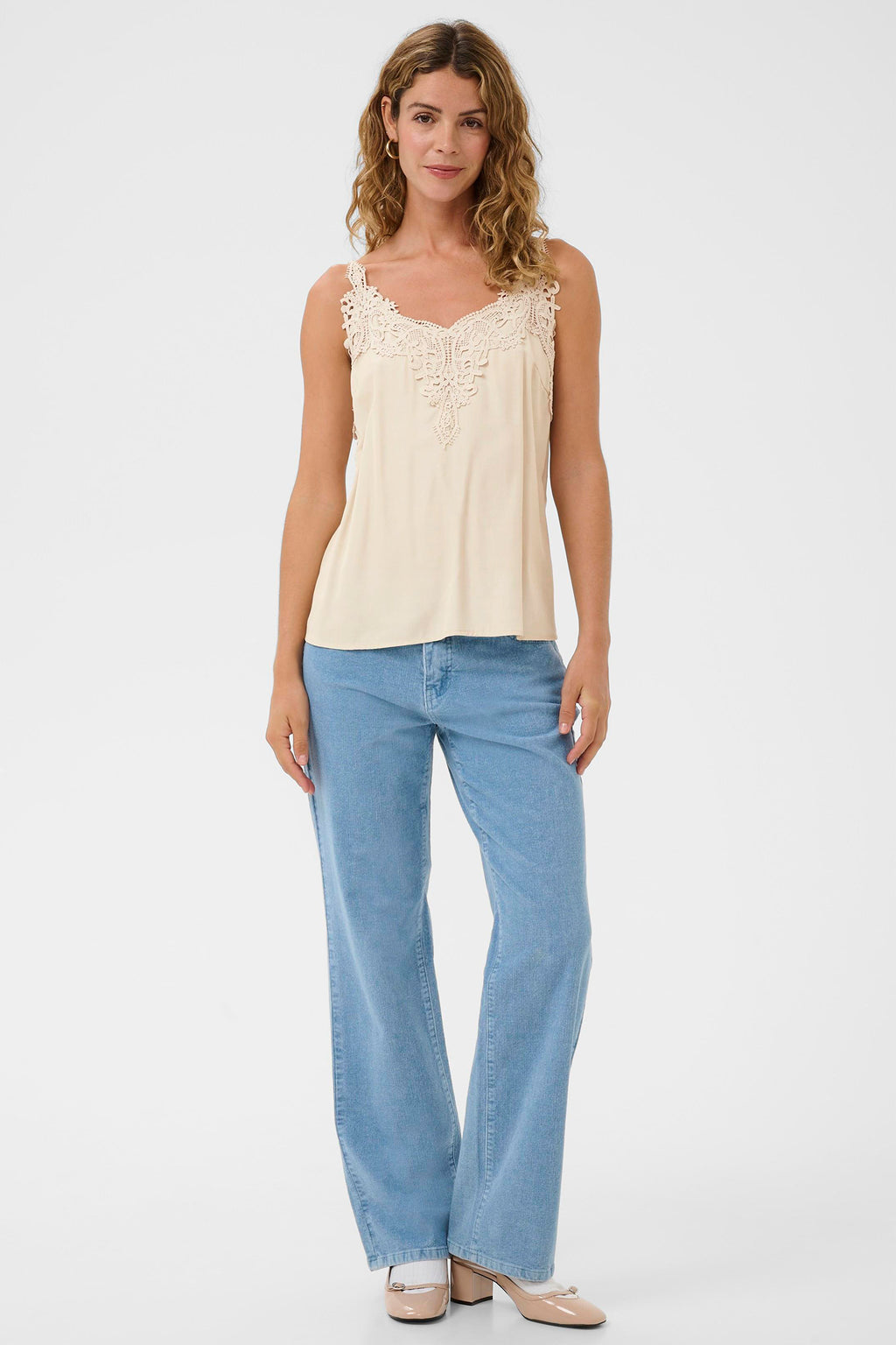 Cream Clothing CRAnna Oatmeal Top 10611224 130401