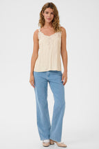 Cream Clothing CRAnna Oatmeal Top 10611224 130401