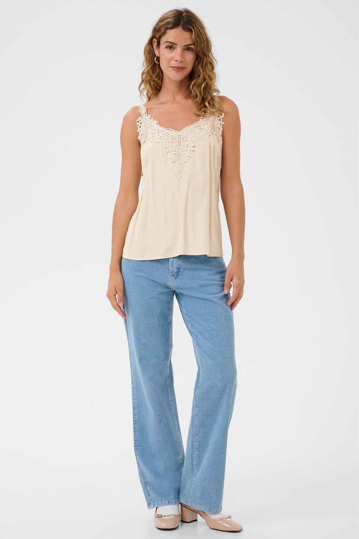 Cream Clothing CRAnna Oatmeal Top 10611224 130401