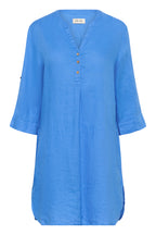Cream Clothing CRBellis Palace Blue Caftan Short Dress 10611576 184043
