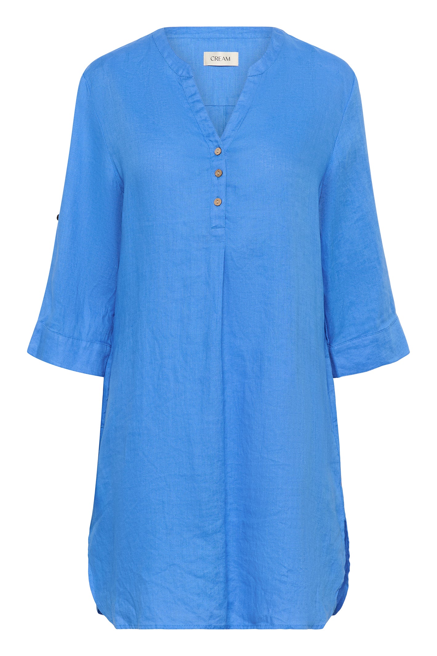 Cream Clothing CRBellis Palace Blue Caftan Short Dress 10611576 184043