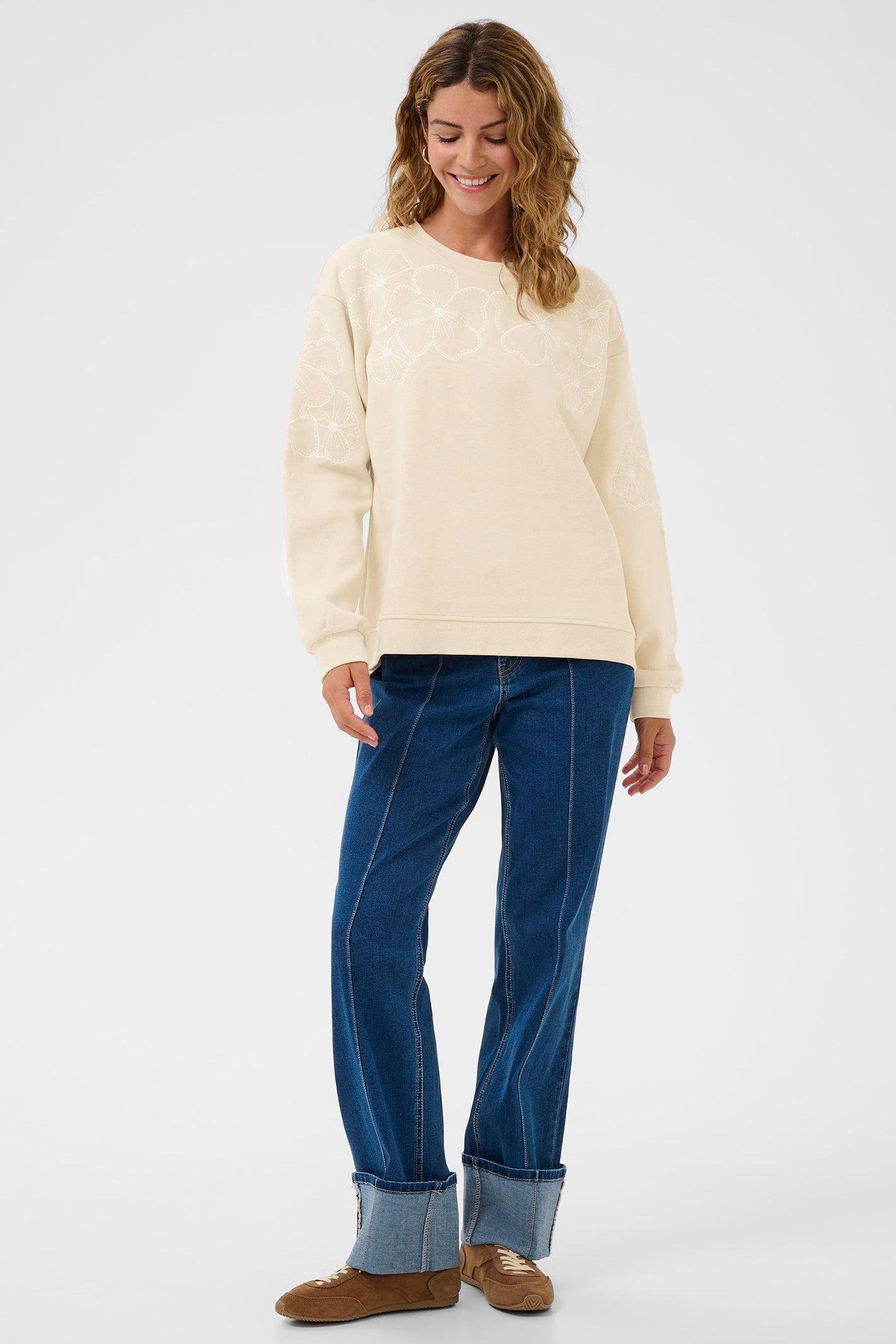 Cream Clothing CRDaria Oatmeal Sweatshirt 10614496 130401