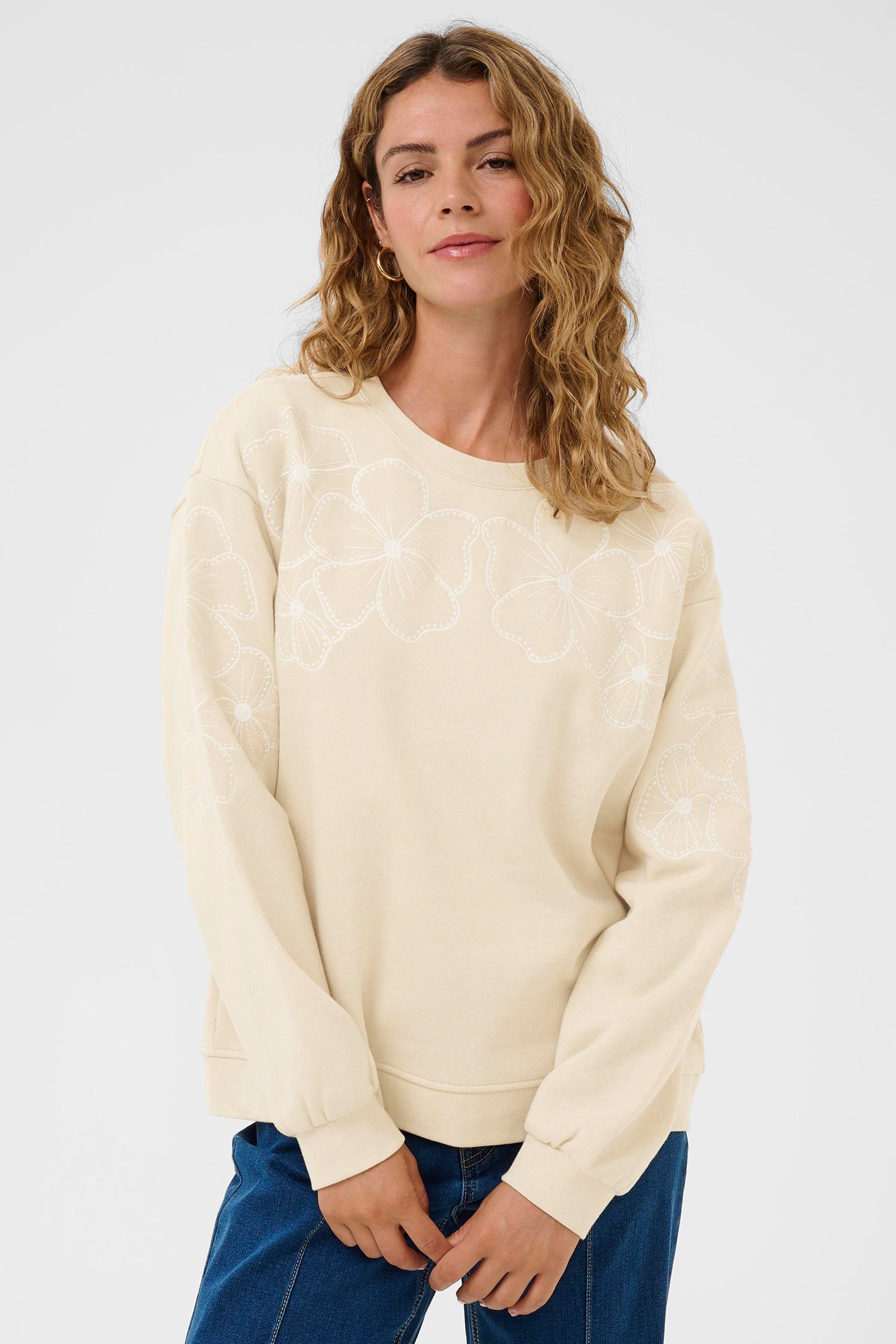 Cream Clothing CRDaria Oatmeal Sweatshirt 10614496 130401