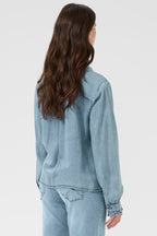 Cream Clothing CREllie Seattle Mid Blue Denim Blouse 10614599 108865