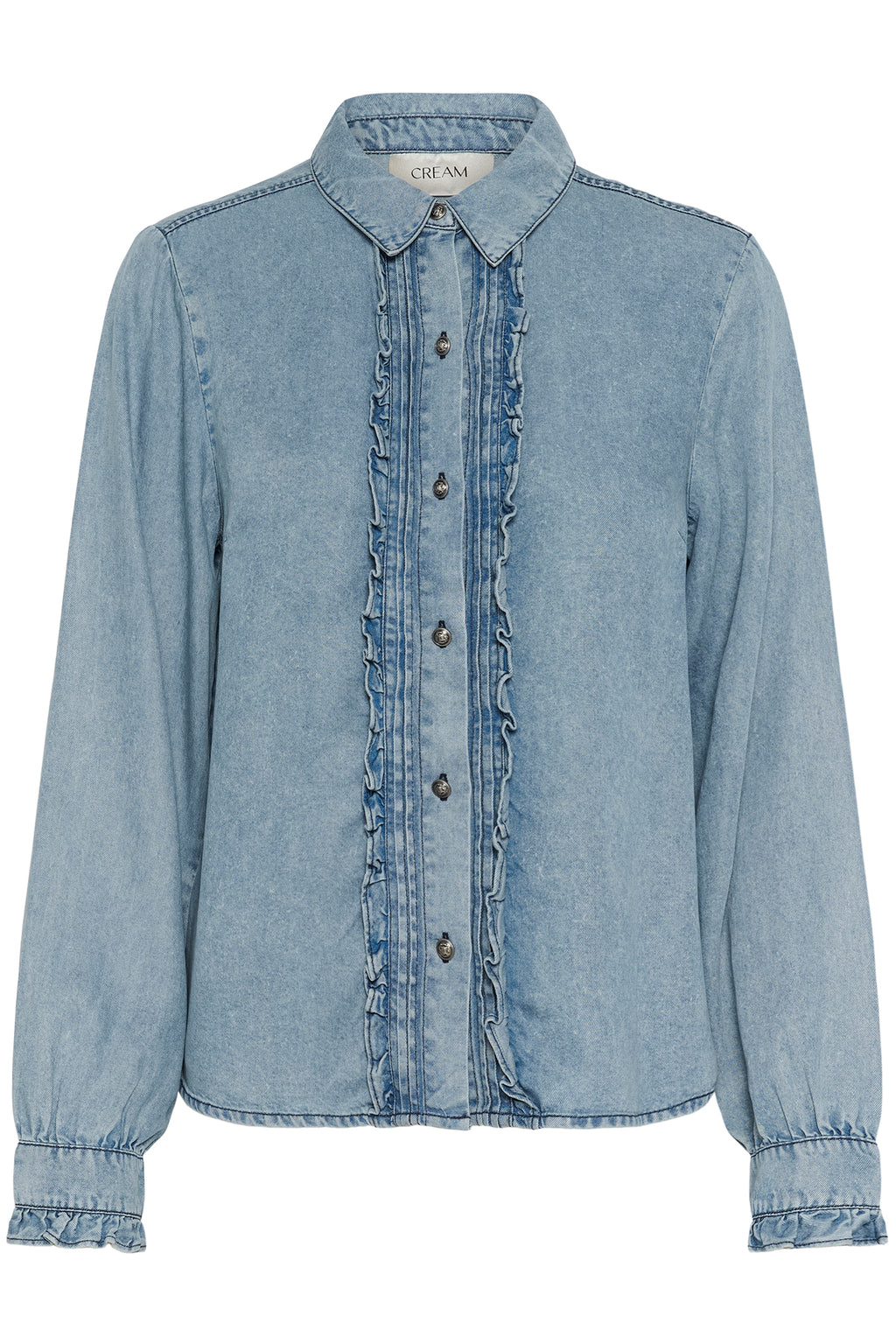 Cream Clothing CREllie Seattle Mid Blue Denim Blouse 10614599 108865