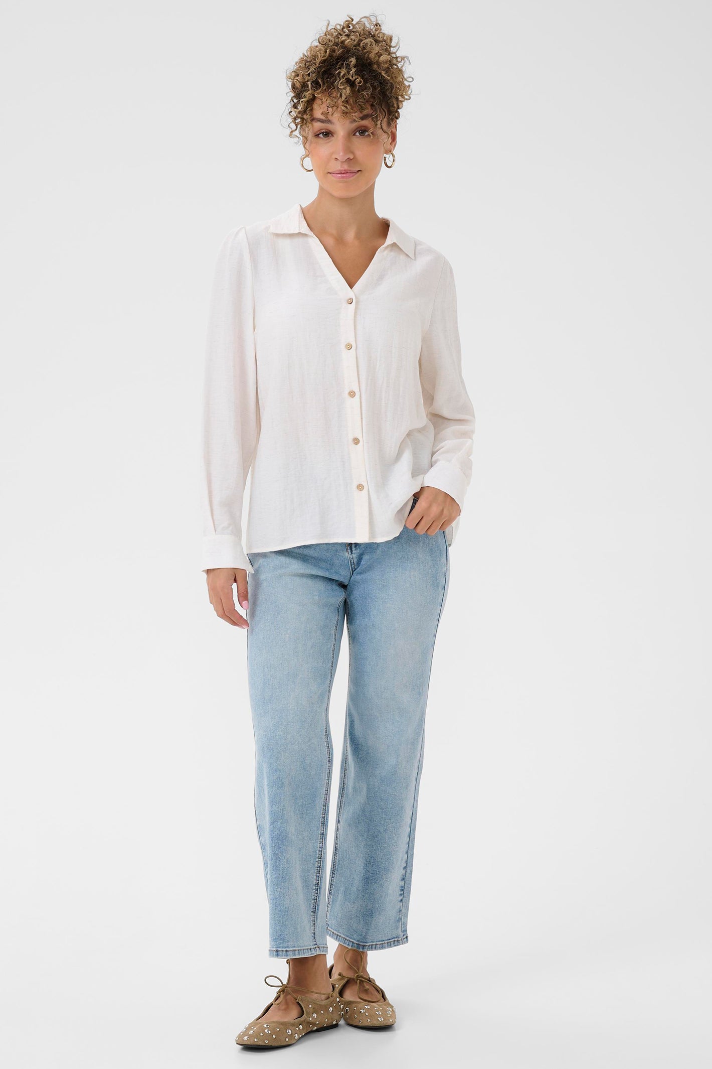 Cream Clothing CRHeidy Whisper White Shirt 10614901 1107011