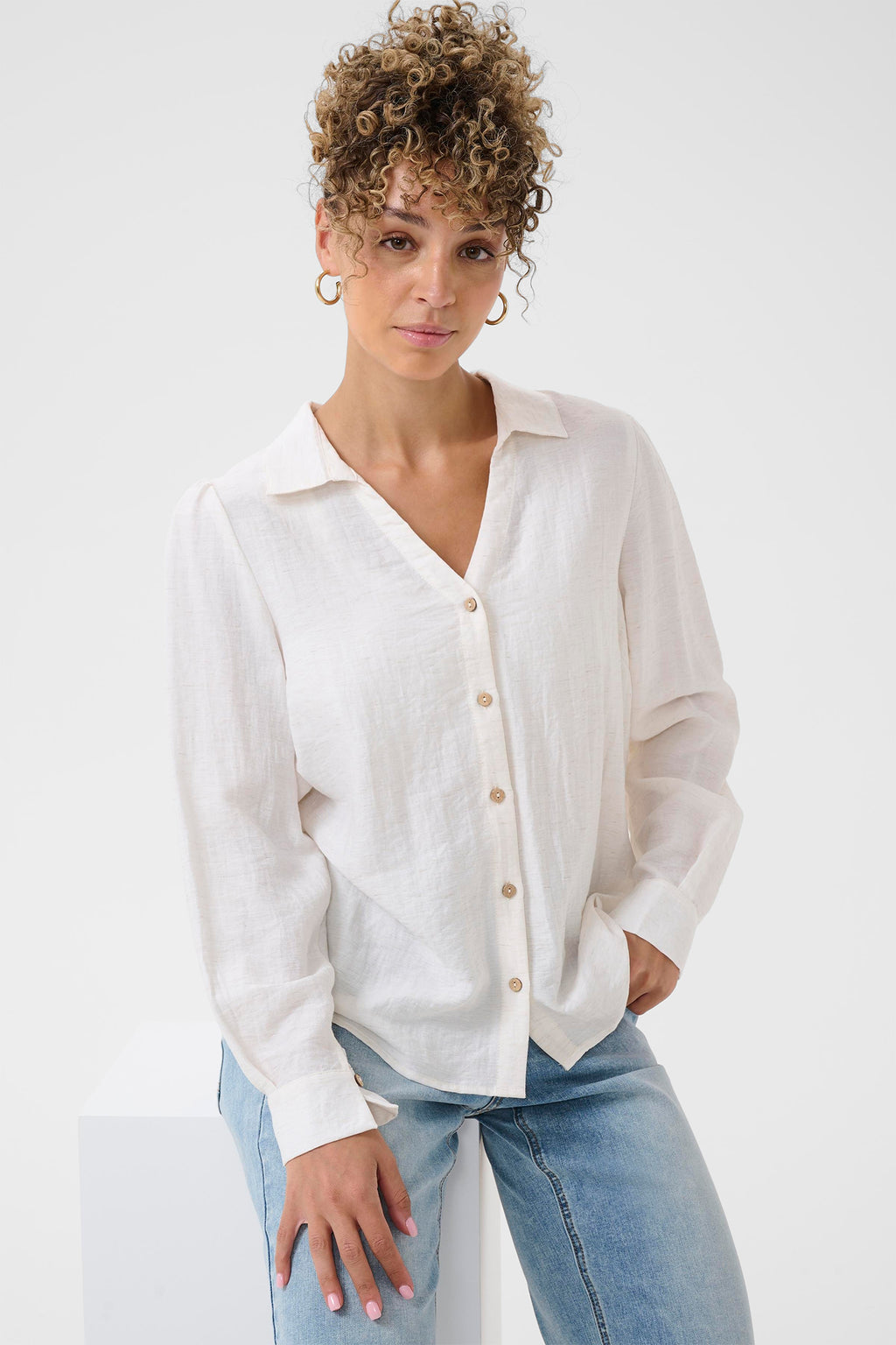Cream Clothing CRHeidy Whisper White Shirt 10614901 1107011