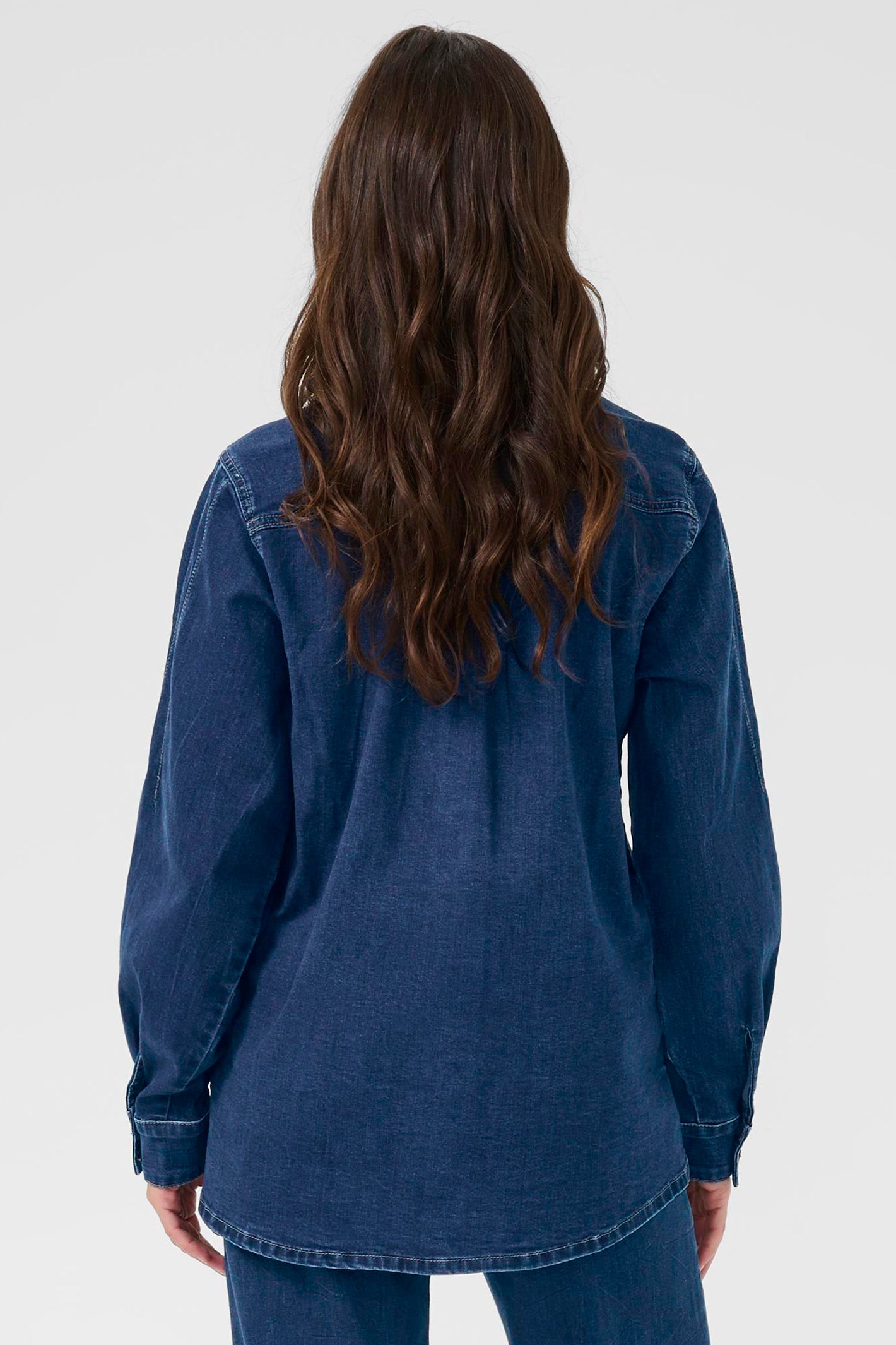 Cream Clothing CRMaddie Oakland Mid Blue Denim Shirt 10614569 108742