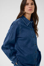 Cream Clothing CRMaddie Oakland Mid Blue Denim Shirt 10614569 108742