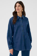 Cream Clothing CRMaddie Oakland Mid Blue Denim Shirt 10614569 108742