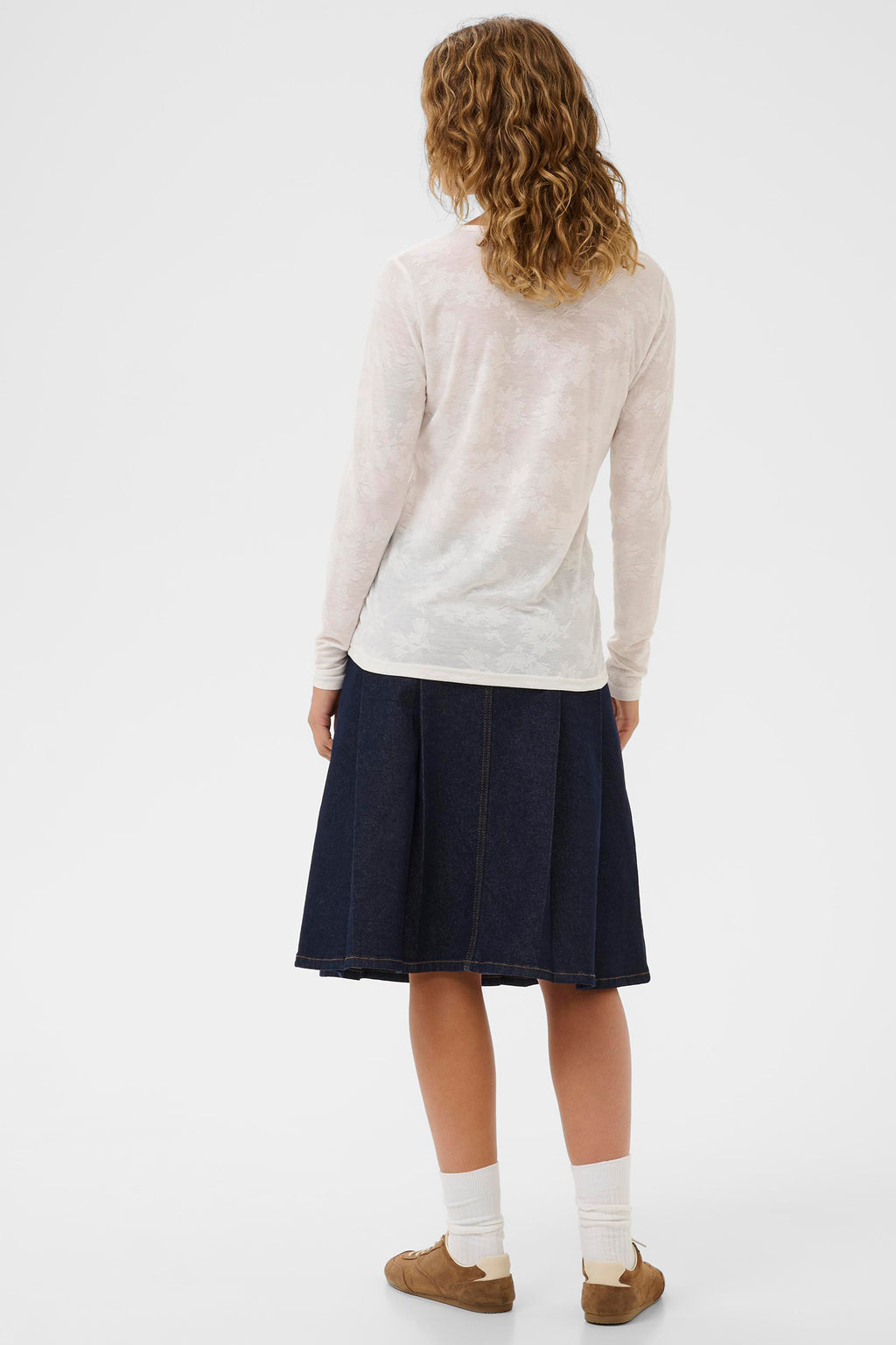 Cream Clothing CROlive Snow White V-Neck T-Shirt 10614612 110602