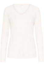 Cream Clothing CROlive Snow White V-Neck T-Shirt 10614612 110602