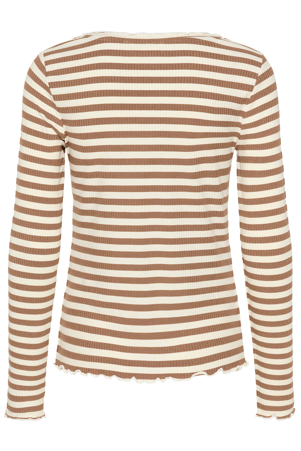 Cream Clothing CRRibba Cocoa Crème Stripe Long Sleeve T-Shirt 10614637 108850