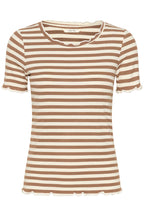 Cream Clothing CRRibba Cocoa Creme Stripe T-Shirt 10613876 108850