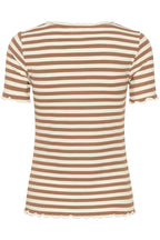 Cream Clothing CRRibba Cocoa Creme Stripe T-Shirt 10613876 108850