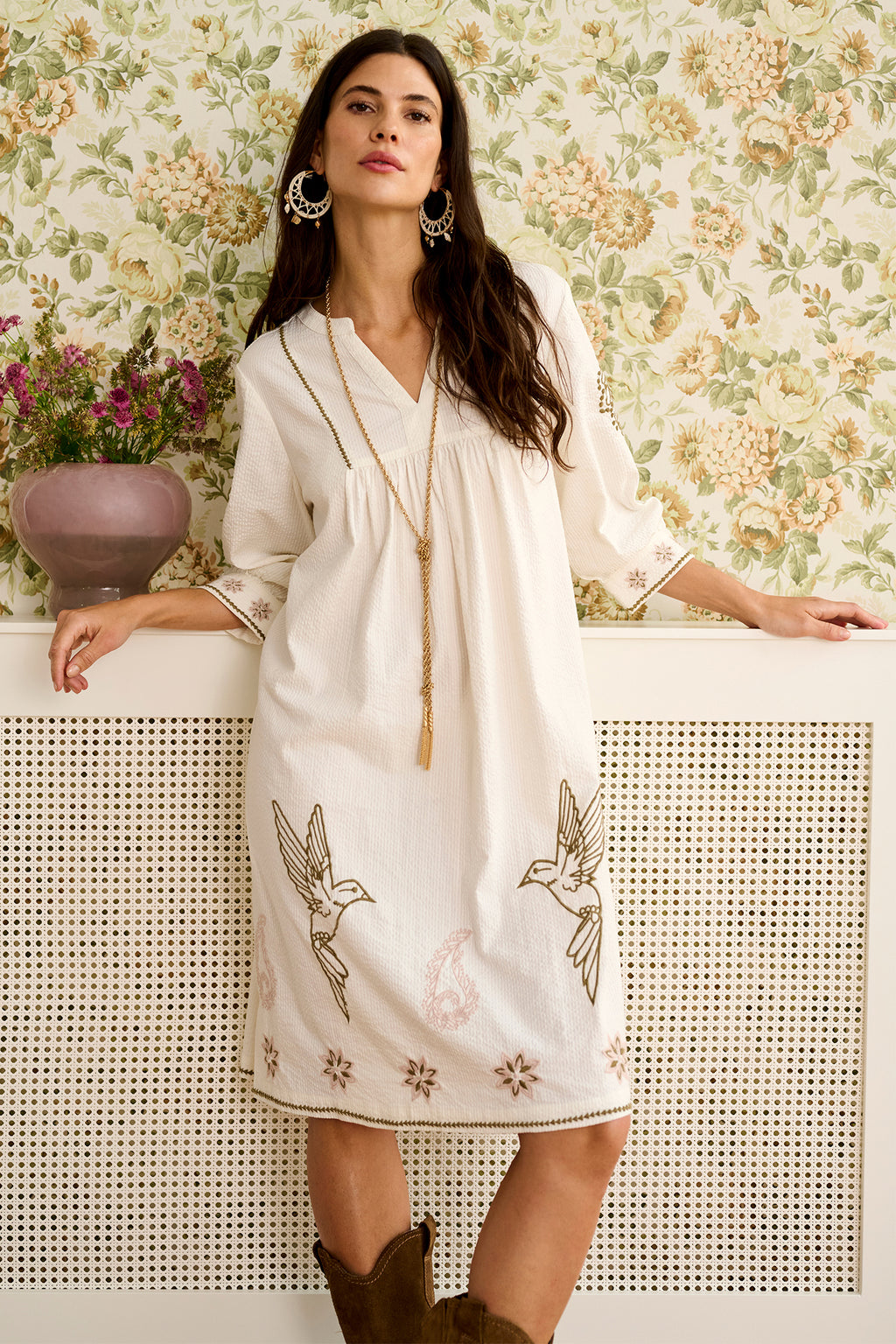 Cream Clothing CRRosetta Whisper White Dress 10614774 110701