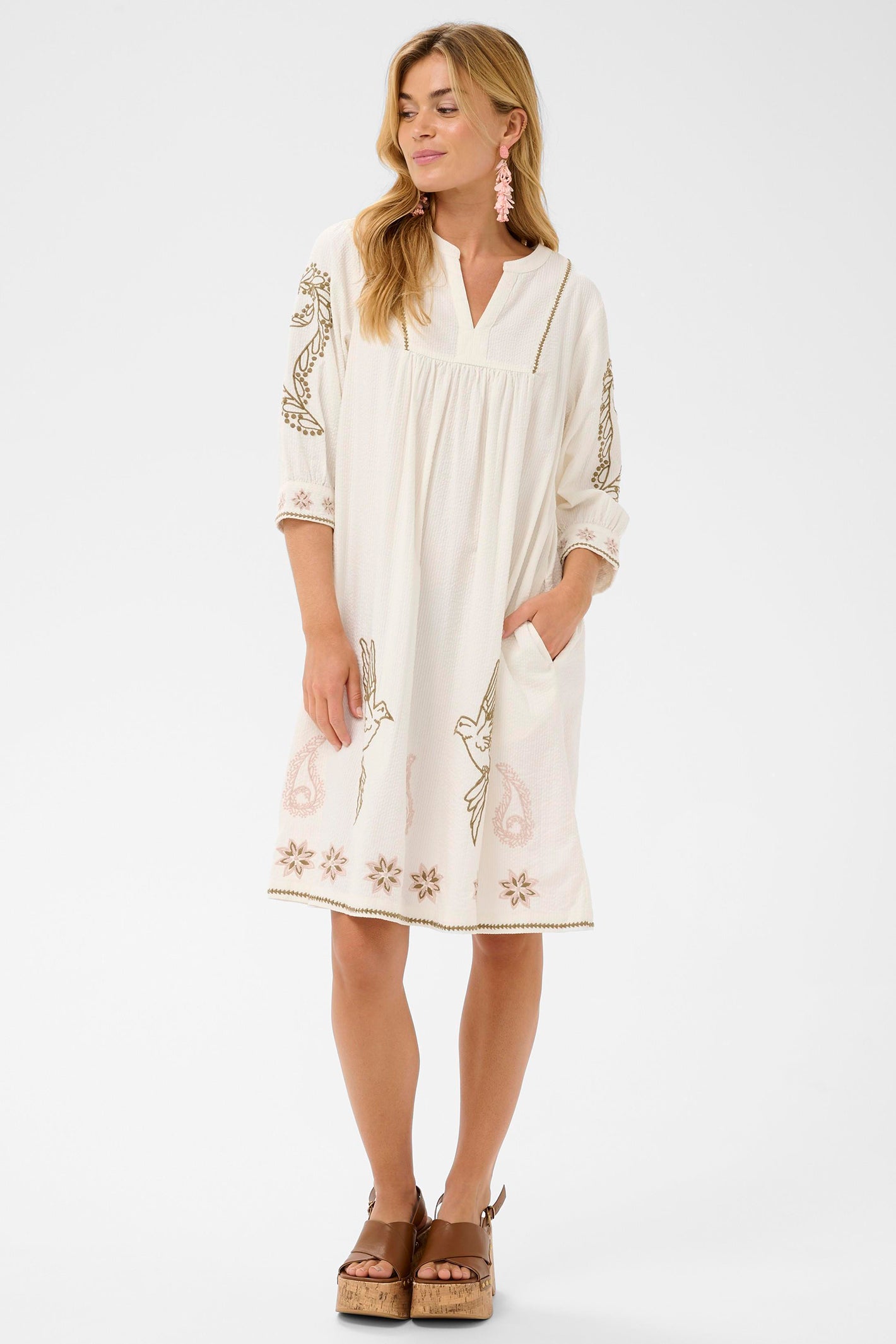 Cream Clothing CRRosetta Whisper White Dress 10614774 110701