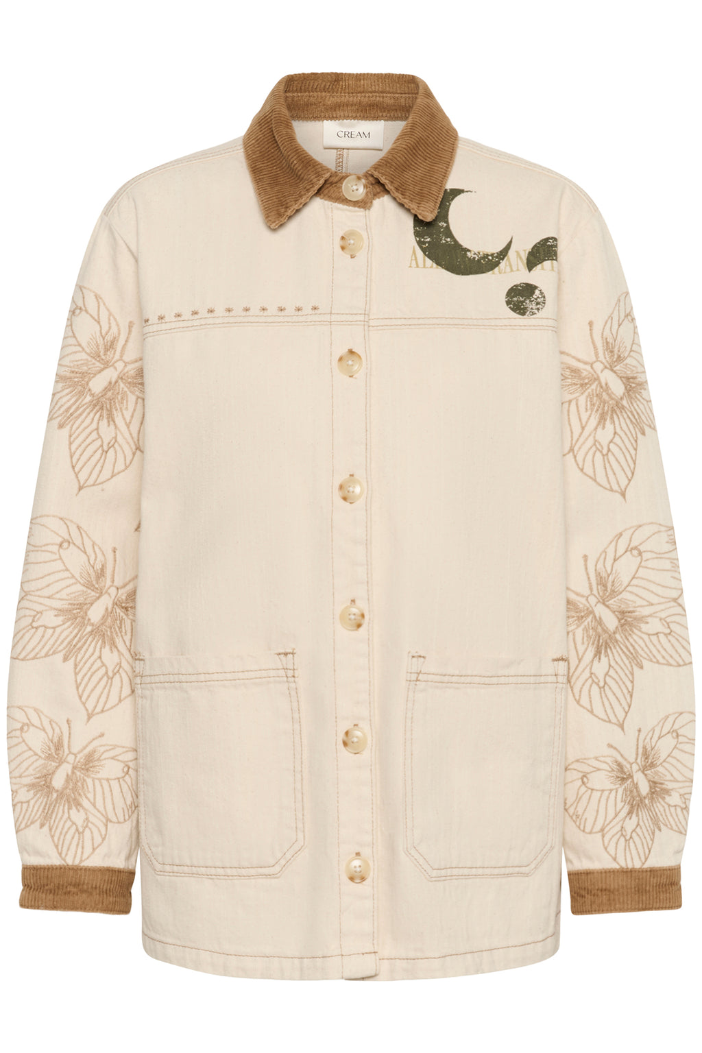 Cream Clothing CRSimone Perfectly Pale Shirt Jacket 10614862 130003