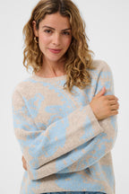 Cream Clothing CRTemikka Cashmere Blue Paisley Jumper 10614714 108859