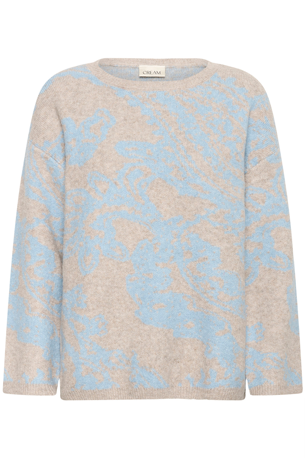Cream Clothing CRTemikka Cashmere Blue Paisley Jumper 10614714 108859