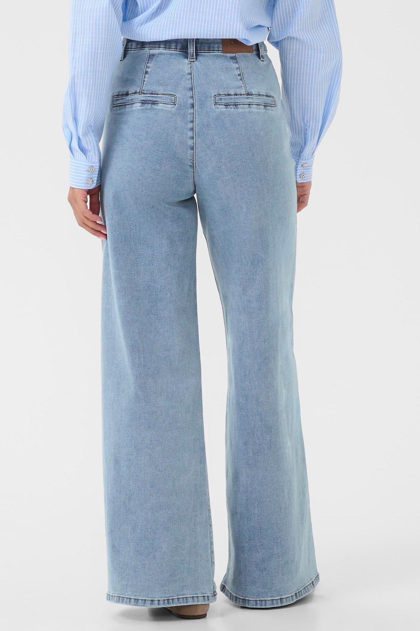 Cream Clothing CRVisti Cleveland Blue Wide Leg Jeans 30 Inch 10612286 108844