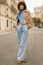 Cream Clothing CRVisti Cleveland Blue Wide Leg Jeans 30 Inch 10612286 108844