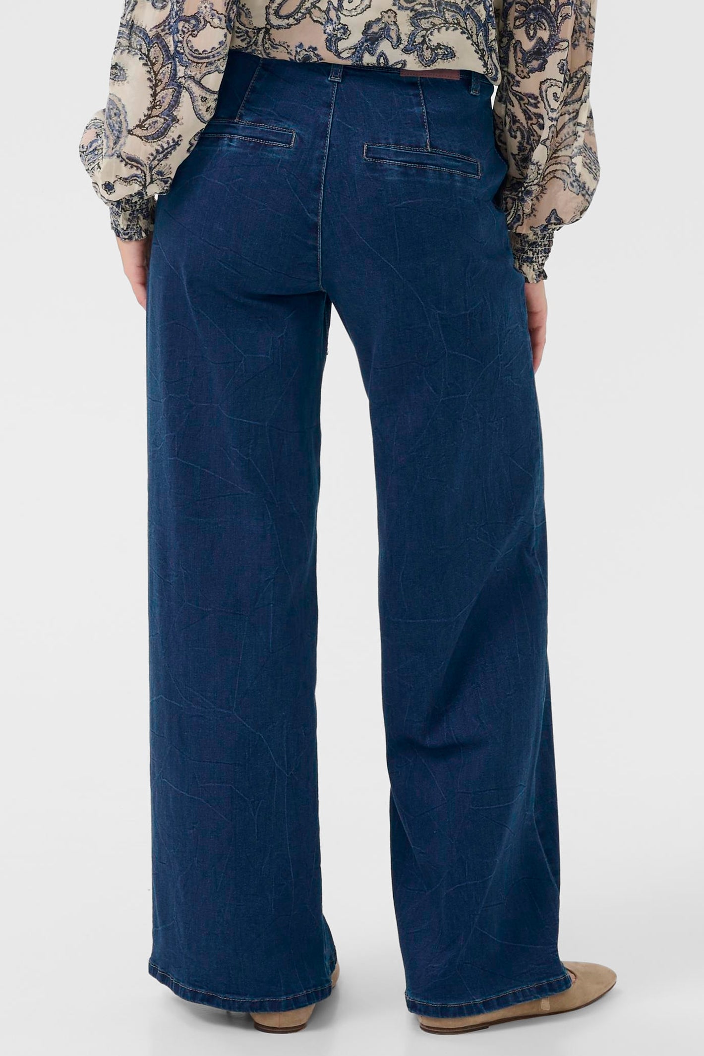 Cream Clothing CRVisti Oakland Mid Blue Wide Leg Jeans 32 Inch 10612286 108742