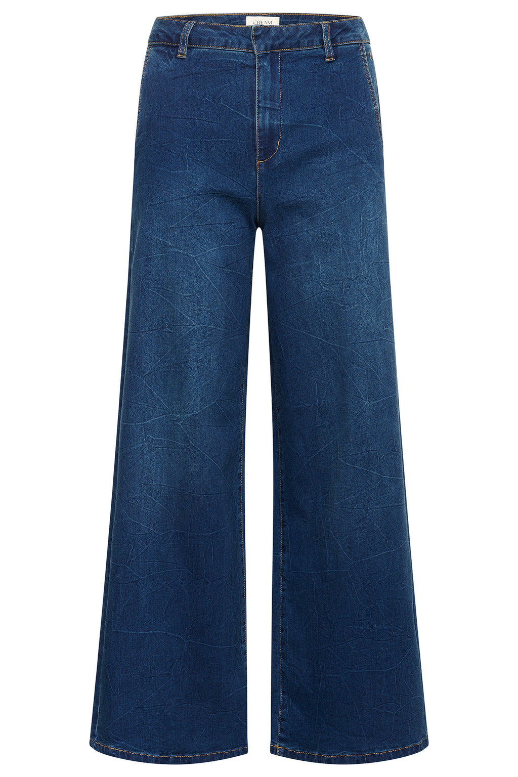 Cream Clothing CRVisti Oakland Mid Blue Wide Leg Jeans 32 Inch 10612286 108742