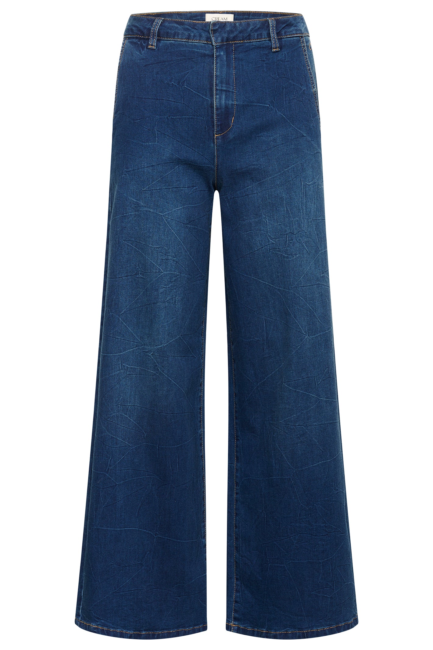 Cream Clothing CRVisti Oakland Mid Blue Wide Leg Jeans 32 Inch 10612286 108742