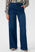 Cream Clothing CRVisti Oakland Mid Blue Wide Leg Jeans 32 Inch 10612286 108742